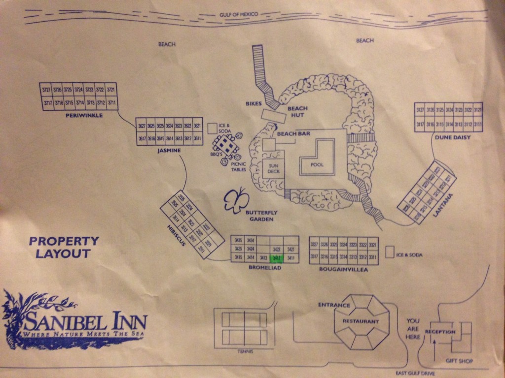 Sanibel Inn Map