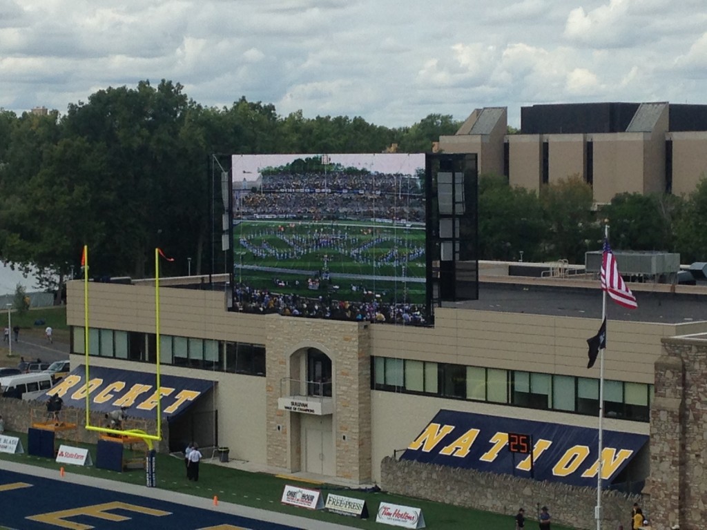 Band on Giant Scoreboard